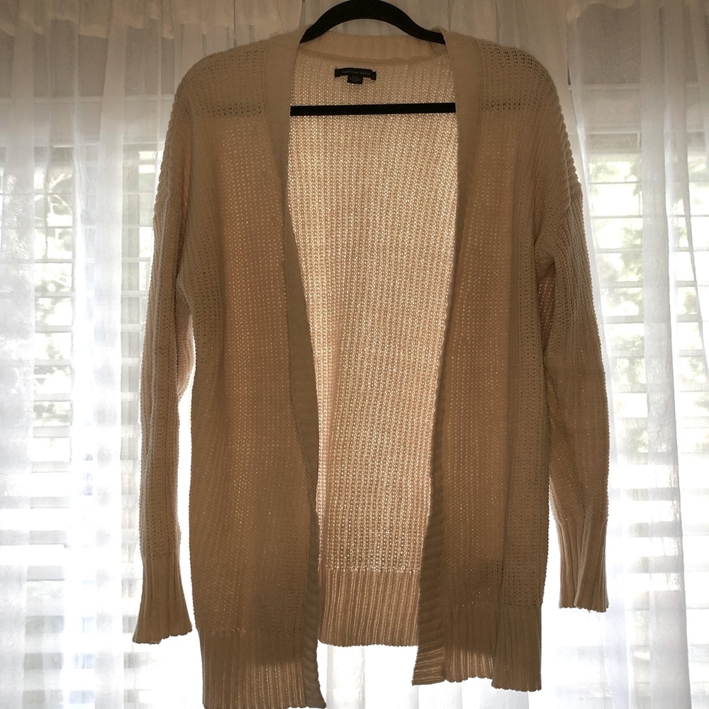 American Eagle Tan Knit Cardigan